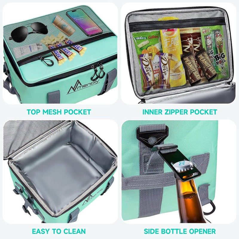 MENOLY Paddle Board Accessories Cooler, 25L Sup Kayak Deck Cooler Bag Fit 30 Cans with Waterproof Phone Pouch, Adjustable Strap, Bottle Opener for Paddleboarding, Kayaking, Camping - Image 5